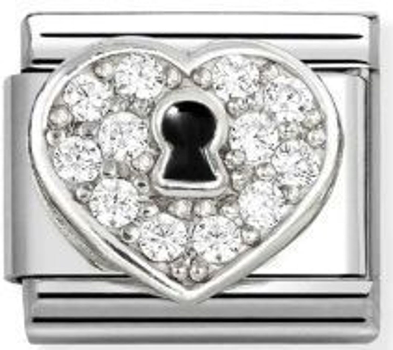 Nomination Link 925 zawieszka srebro Serce Kłódka 330328 09.jpg